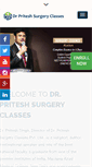 Mobile Screenshot of drpriteshsurgeryclasses.com