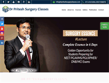 Tablet Screenshot of drpriteshsurgeryclasses.com